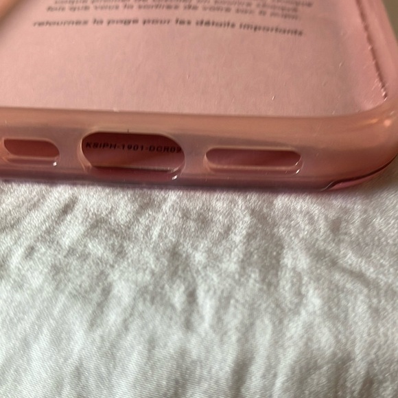 Kate Spade: Pink iPhone 14 Pro Phone Case- Iridescent- high gloss- 10 ft drop - Picture 5 of 16